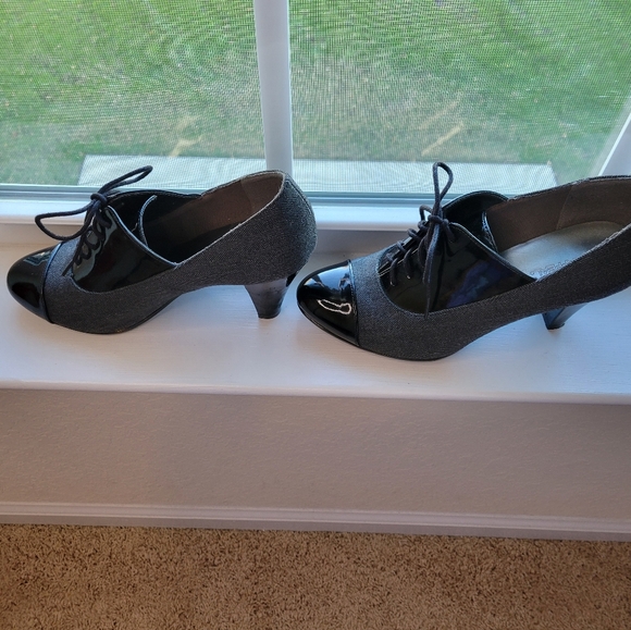 X•Appeal heeled shoes, size 9M, color: Peyton black grey - Picture 7 of 8